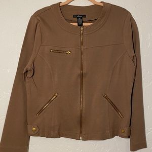 NWOT- Finesse zipper front, cropped jacket,  2X.